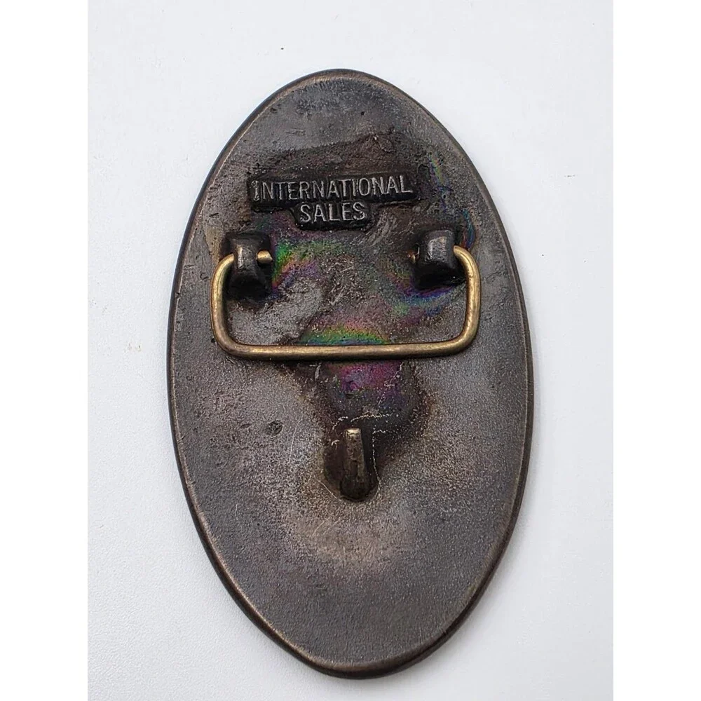 Vintage Brass Top Ten Mid- America Division International Sales Belt Buckle